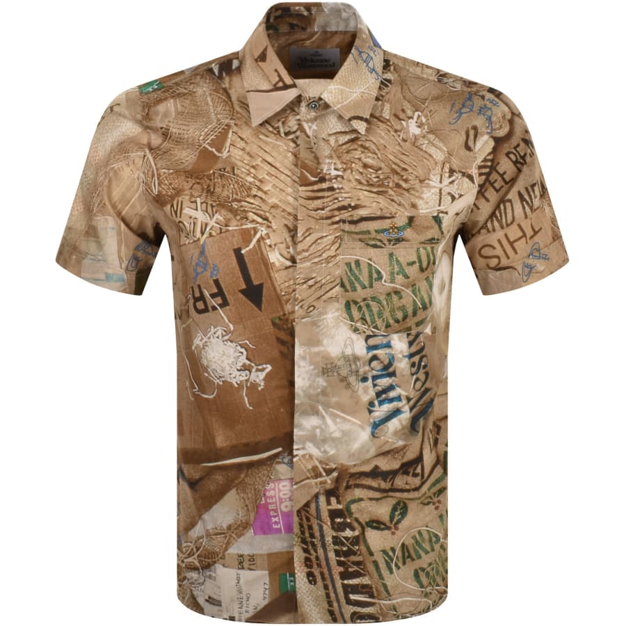 Vivienne Westwood Short Sleeved Shirt Brown